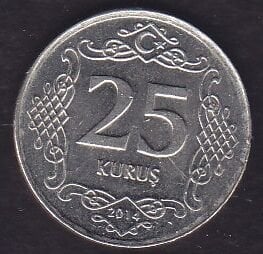 2014 Yılı 25 Kuruş