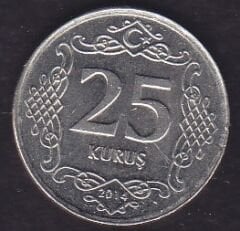 2014 Yılı 25 Kuruş