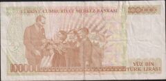 7.Emisyon 3.Tertip 100000 Lira H65 224906 Çok Temiz