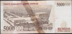7.Emisyon 5 000 000 Lira D80 086995 Haliyle