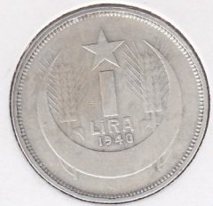 1940 Yılı 1 Lira Gümüş
