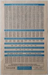 1993 29 Kasım Piyango Listesi