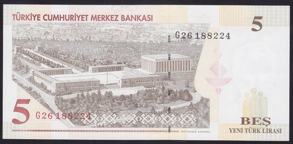 8.EMİSYON 5 YTL G26 188224 ÇİL