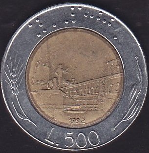 İtalya 500 Liret 1992