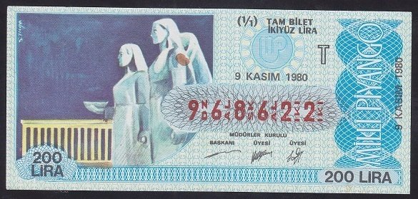 1980 9 KASIM TAM BİLET