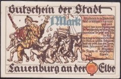 ALMANYA  1 MARK NOTGELD 1920 ÇİLALTI ÇİL