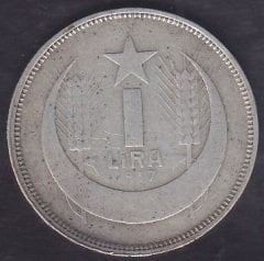 1937 Yılı 1 Lira Gümüş