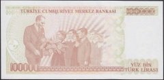 7.EMİSYON 3.TERTİP 100000 LİRA J37 633197 ÇİL