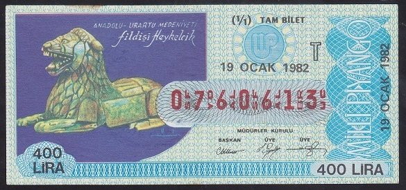 1982 19 OCAK TAM BİLET
