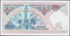7.Emisyon 2.Tertip 500 Lira D52 471213 Çilaltı Çil