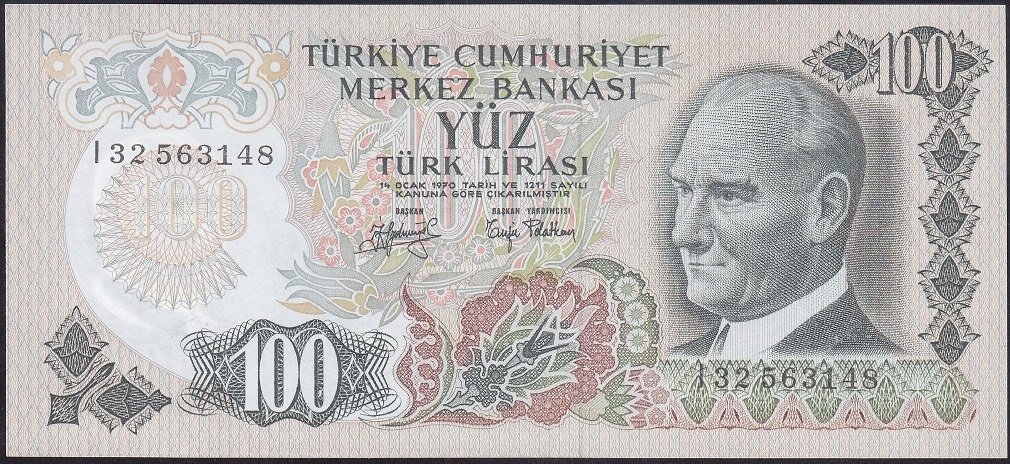 6.EMİSYON 2.TERTİP 100 LİRA I32 563148 ÇİLALTI