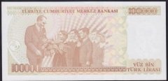 7.EMİSYON 3.TERTİP 100000 LİRA H58 782434 ÇİLALTI ÇİL