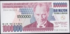 7.Emisyon 3.Tertip 1000000 Lira S19 252111 Çil