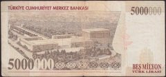 7.Emisyon 5 000 000 Lira D54 032642 Çok Temiz