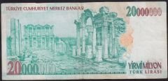 7.Emisyon 20 000 000 Lira D71 286934 Çok Temiz