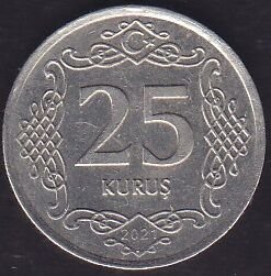 2021 Yılı 25 Kuruş
