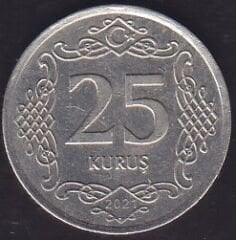 2021 Yılı 25 Kuruş