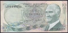 6.Emisyon 2.Tertip 10 Lira J55 143370 Çok Temiz+