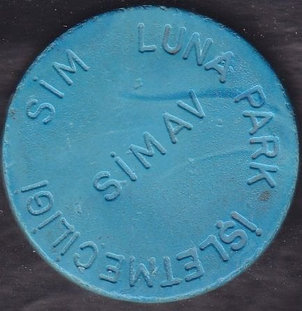 Sim Lunapark Jetonu Simav - Mavi