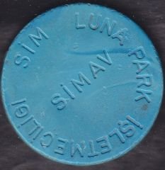 Sim Lunapark Jetonu Simav - Mavi