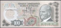 6.Emisyon 3.Tertip 100 Lira J22 782273 Çil