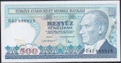 7.Emisyon 2.Tertip 500 Lira D42 886818 Çilaltı Çil