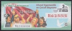 2008 23 NİSAN ÇEYREK BİLET G SERİSİ