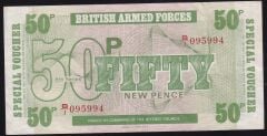İngiltere Ordu 50 New Pence 1972 Çilaltı