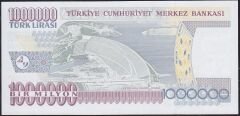 7.Emisyon 3.Tertip 1000000 Lira P49 469222 Çil