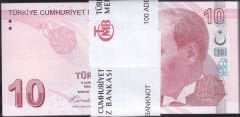 9.Emisyon 10 Lira G105 Deste(100 Adet) Çil - Tam Sıralı