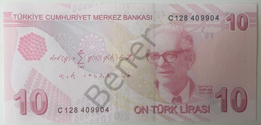 9.EMİSYON 3.TERTİP 10 LİRA C128 409 904 ÇİL BLOK RADAR