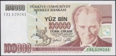 7.EMİSYON 3.TERTİP 100000 LİRA I31 129241 ÇİL