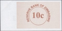 Zimbabwe 10 Cent 2007 Çilaltı Çil