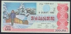 1982 9 ŞUBAT YARIM BİLET - Z SERİSİ