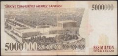 7.Emisyon 5 000 000 Lira D36 827408 Çok Temiz