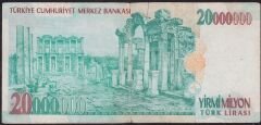 7.Emisyon 20 000 000 Lira D66 726017 Temiz