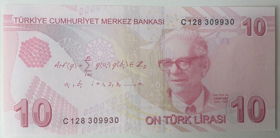 9.EMİSYON 3.TERTİP 10 LİRA C128 30 99 30 ÇİL