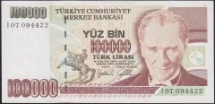 7.EMİSYON 3.TERTİP 100000 LİRA I07 094422 ÇİLALTI