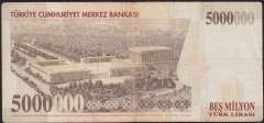 7.Emisyon 5 000 000 Lira D34 431163 Çok Temiz