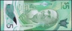Barbados 5 Dolar 2022 Çil Polimer