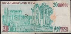 7.Emisyon 20 000 000 Lira D54 505345 Temiz