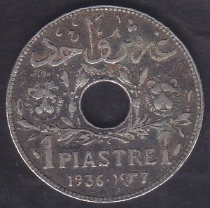 Lübnan 1 Piastre 1936