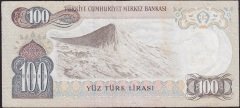 6.EMİSYON 2.TERTİP 100 LİRA I01 509797 ÇOK TEMİZ eski para koleksiyon mezat