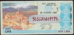 1981 29 KASIM TAM BİLET - T SERİSİ