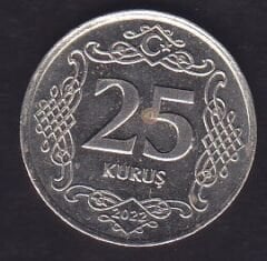 2022 Yılı 25 Kuruş