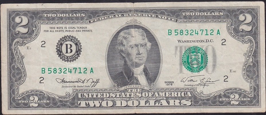 Amerika 2 Dolar 1976 Çok Temiz +
