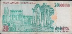 7.Emisyon 20 000 000 Lira D49 864989 Çok Temiz