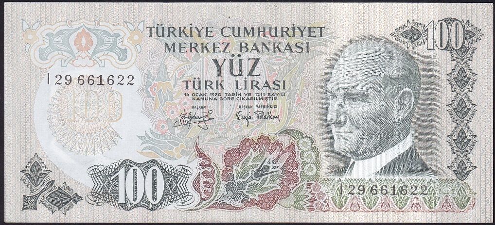 6.Emisyon 2.Tertip 100 Lira I29 661622 Çilaltı Çil
