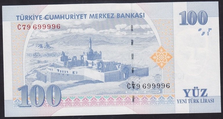 8.EMİSYON 100 YTL C79 699996 ÇİL