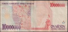 7.Emisyon 10 000 000 Lira C47 632993 Çok Temiz